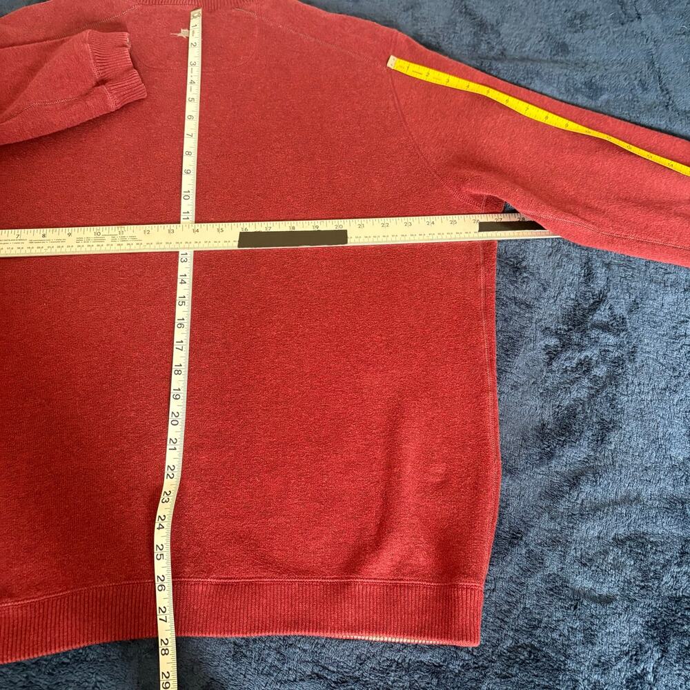 Tommy Bahama Reversible Quarter Zip Pullover Burgundy Gray Marlin Sweater XL/XXL - Picture 13 of 16